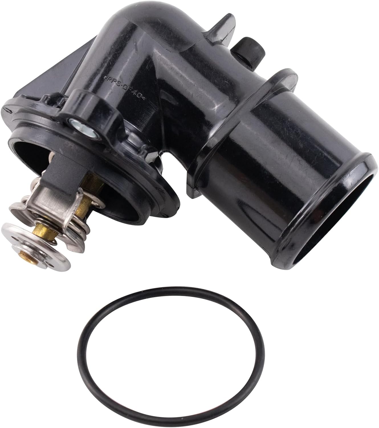 TRQ Thermostat with Housing Assembly Compatible with 2014-2022 Jeep 2014-2022 Ram