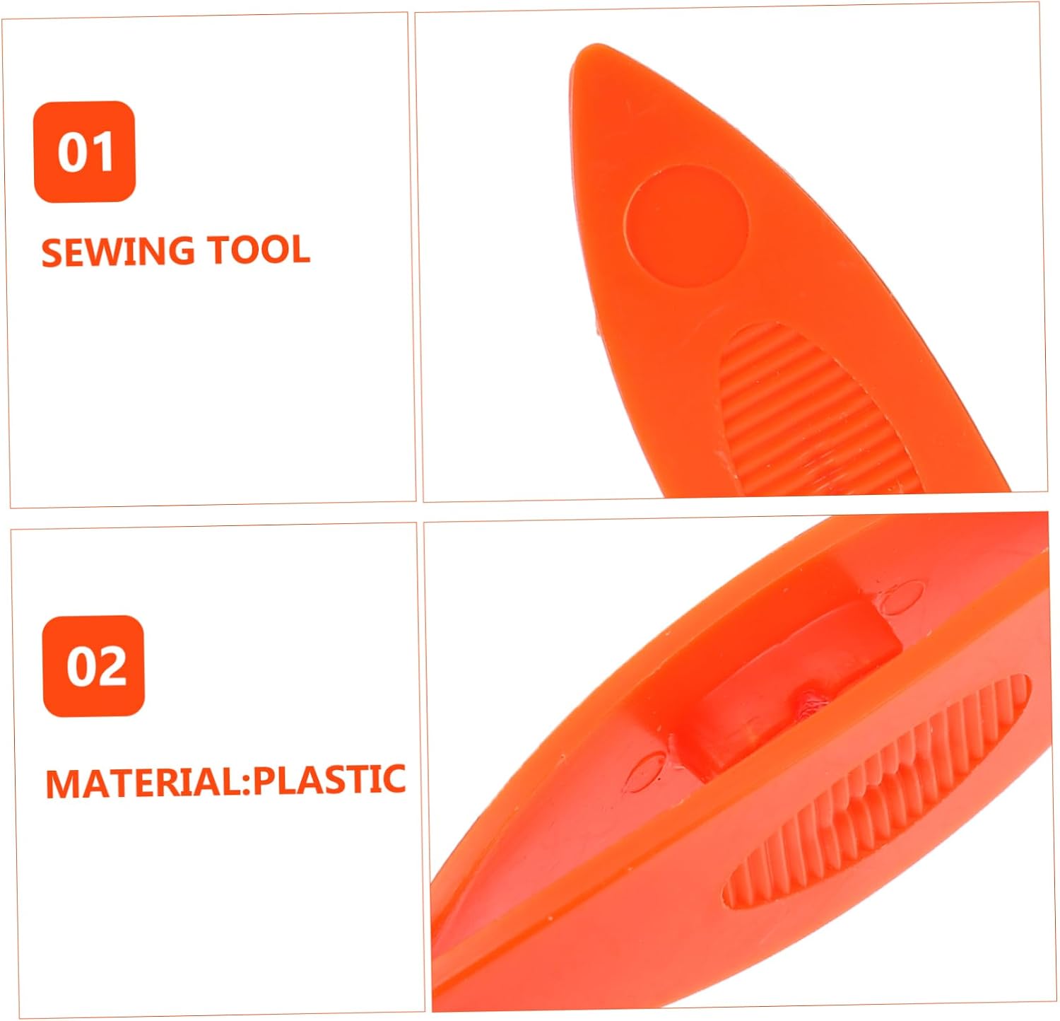 DOITOOL 2pcs Knitting Tool Weaving Shuttle Tatting Shuttle for Tapestry Handcrafts Plastic for Weaving DIY Projects