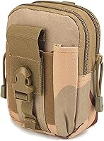 Vista 7 de NuCamper Tactical Molle EDC Waist Pouch Compact Bag, Multi-Purpose Utility Tactical Pouch Belt Cell Phone Holder for Workout Hiking Camping Outdoor
