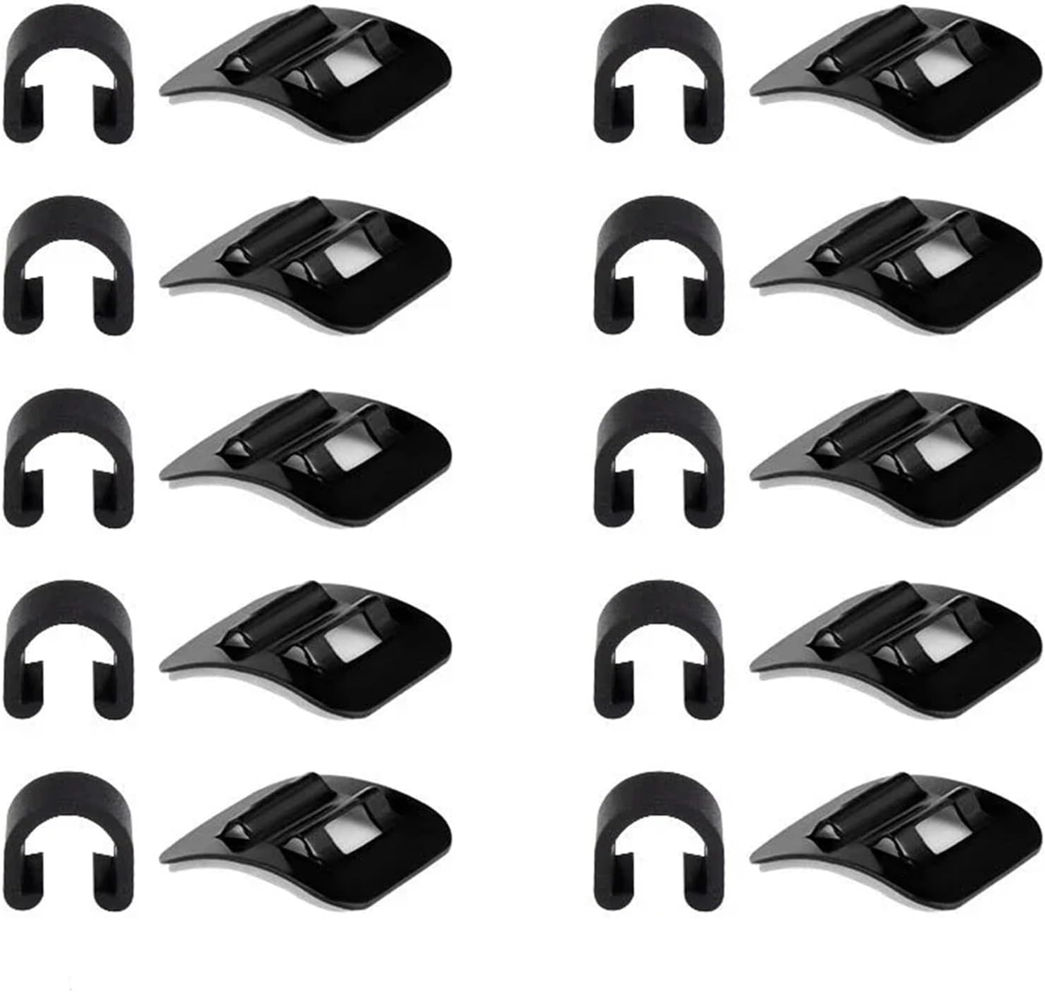 Bike Cable Clips 60PCS Bike Cable Guide Clip, C-Type Stick-on Tube Clamp for Shift Brake Line, MTB Road Bicycle Oil Fixing Adapter Parts