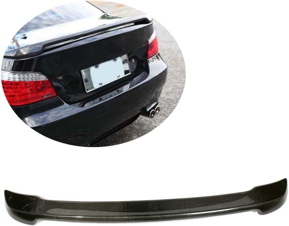 Carbon Fiber Rear Spoiler fits for BMW 5 Series 528i 535i 550i E60 M5 Sedan 2003-2010 Rear Trunk Lip CF Boot Lid Spoiler Wing