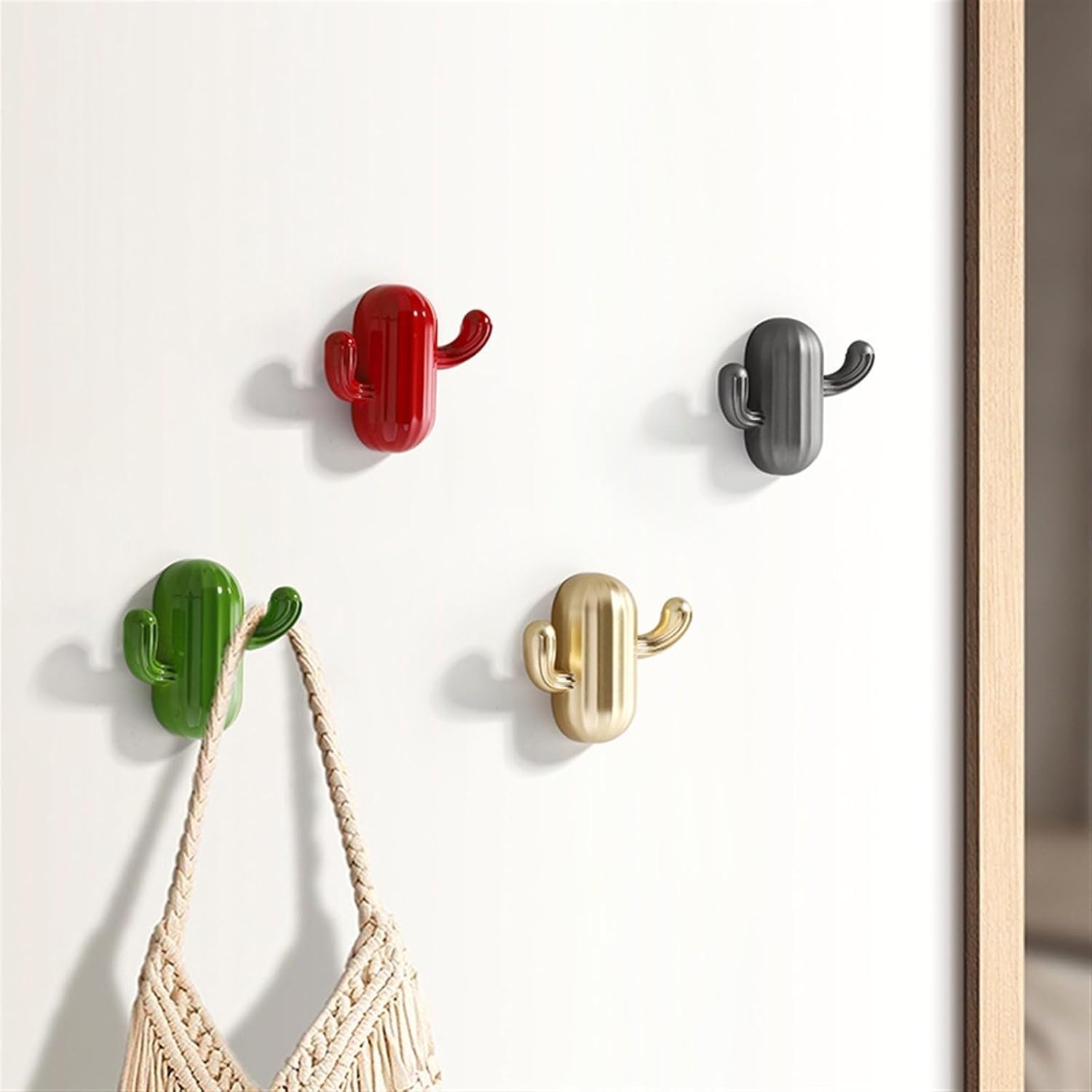 Hook Wall Hanging Clothes Hook Creative Robe Hook Bedroom Bathroom Towel Hook(Grey)