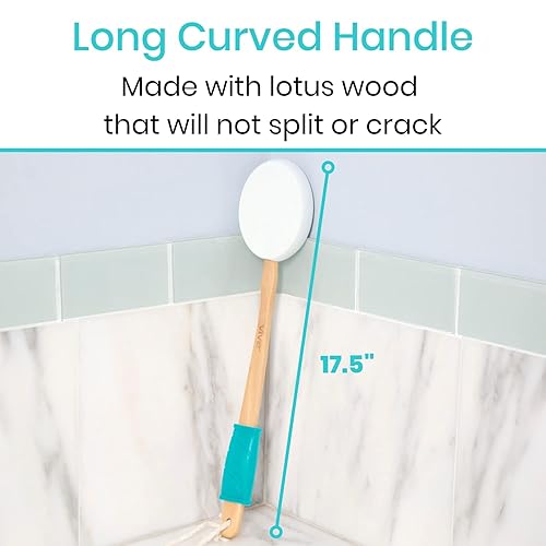 Miniatura 5 de Aplicador de loción de espalda Vive mango de alcance largo con almohadillas para la aplicación fácil de jabón de lavado en la ducha crema para la