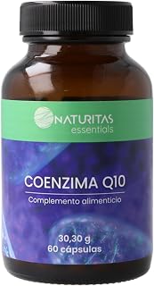 Coenzima Q10 | 60 cápsulas | Naturitas Essentials | Ubiquinona 100 mg | Energía celular y antioxidante | Antioxidantes y Coenzimas