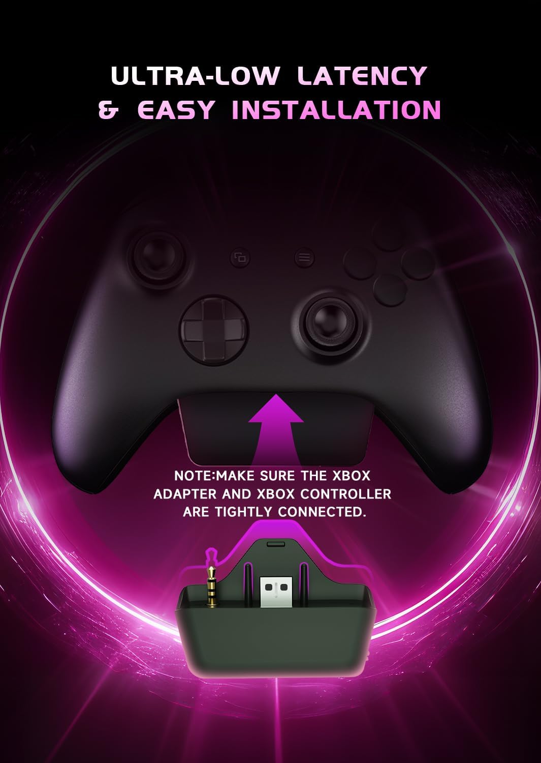 RYR Wireless Gaming Headsets, Bluetooth 5.3, 3D Surround Sound, Rotatable Earmuffs, Gaming Headphones with Noise Canceling Microphones for Xbox Series X|S, Xbox One, PS5, PS4, Mac-Pinkwhite - Image 2