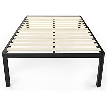 MAF Metal 18 Inch King Platform Bed Frame with Anti-Collision Round Legs, Black 3500 Lbs Heavy Duty Bed Frame with Wood Slats, No Box Spring Needed, Easy Assembly