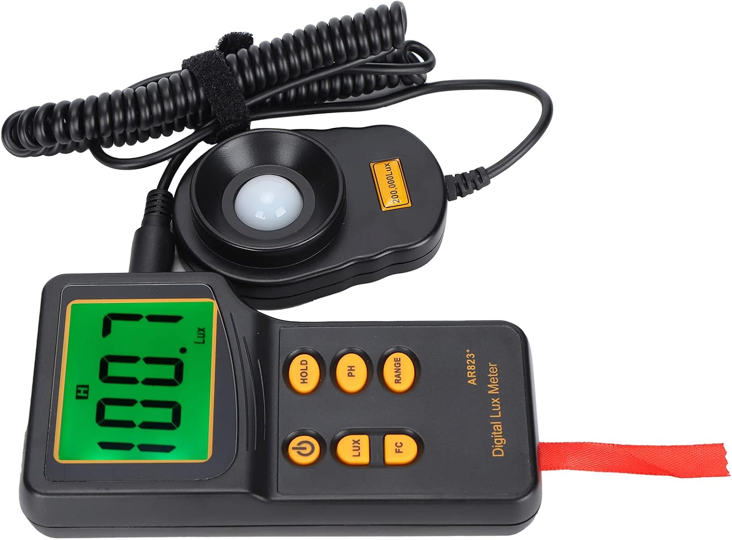 Illuminance Meter High Sensitivity Photometric Measurement, 3 - Gear Photometer with Data Retention - Accurate Readings, Lightweight Design, Portable for Field and Lab Use