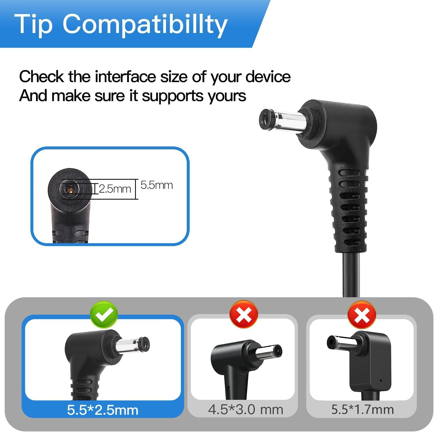 230W 19.5V 11.8A Laptop Charger for MSI Stealth GS66 GS65 GS75 WS65 WS66 WS75 WS76 MSI Creator 15 17 Chicony 230W Power Supply A17-230P1A (5.5 * 2.5mm)