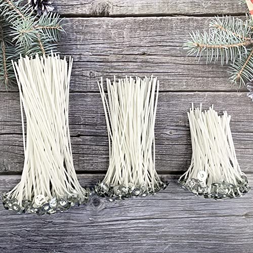 Candle Wick Kit, 100Pcs Candle Wicks With Wick Stickers, Wick Holders, Wick Placing Tube And Candle Tags For Candle Making … (8 Inch Kit) #TOP3