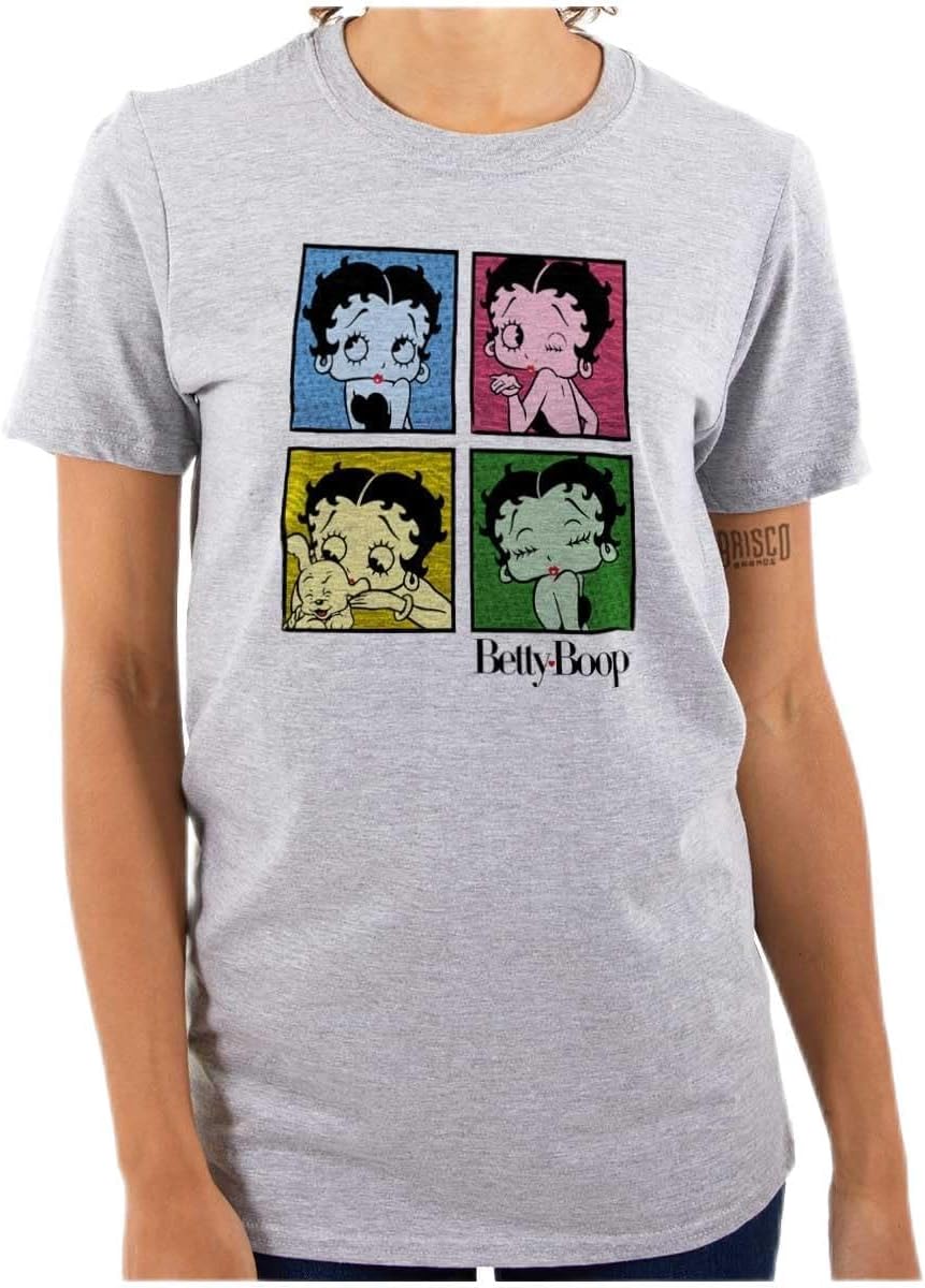 Betty Boop Classic Cartoon Cute Womens Graphic T Shirt Tees