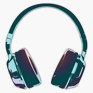 Headphone Vinyl Waterproof Sticker Decal Car Laptop Wall ...