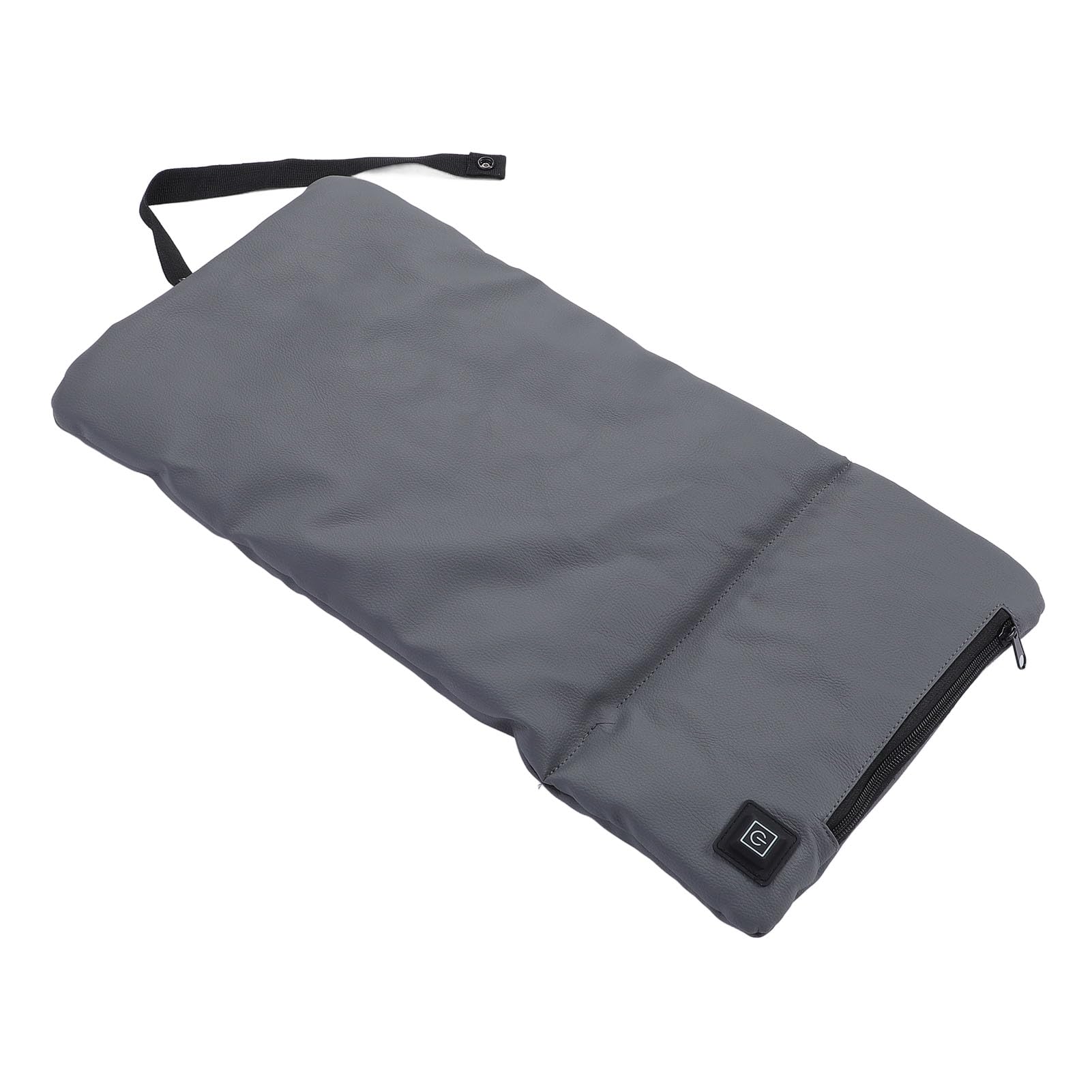 Asixxsix Heated Seat Cushion, 57x30cm 3 Levels Heating Leather Heated Seat Cushion USB Powered Portable Electric Heating Seat Pad for Office Outdoor Camping Park Fishing Stadium (Gray)