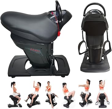 INTBUYING 110V Electric Horse Riding Simulator Machine with 20 Level Speed