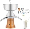 5L Electric Milk Centrifuge Separator 30W Milk Centrifuge Separator 50L/H Milk Cream Separator with Milk Tank 9800-11000 rpm for Cow Milk Goat Milk Removable Centrifuges Separator