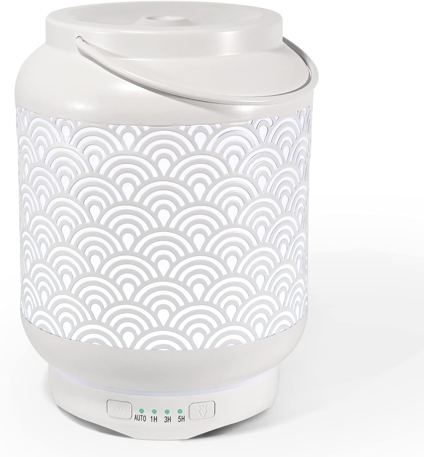Essential Oil Diffuser, Aroma Oil Diffuser Ultrasonic Cool Mist Metal Aromatherapy Humidifier with Waterless Auto Shut-Off Protection, 7 Colors LED Lights Changing for Home Office(250ML Milk Bucket)