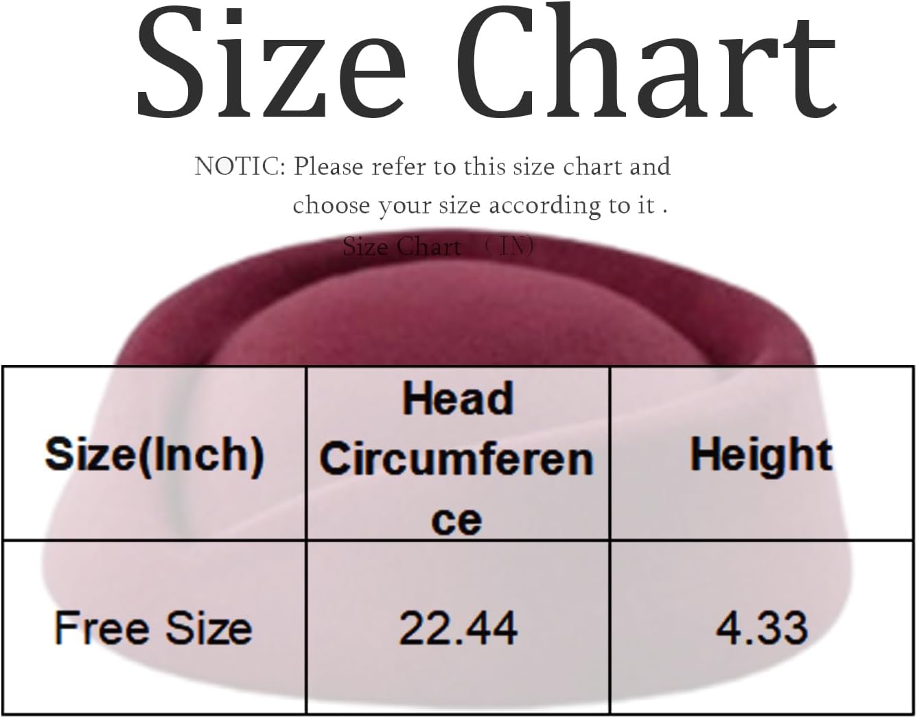 FQZWONG Stewardess Hats Felt Air Hostesses Pillbox Hat Teardrop Fascinator Base Sweet Design Cocktail Fascinator Wool Hat image 3