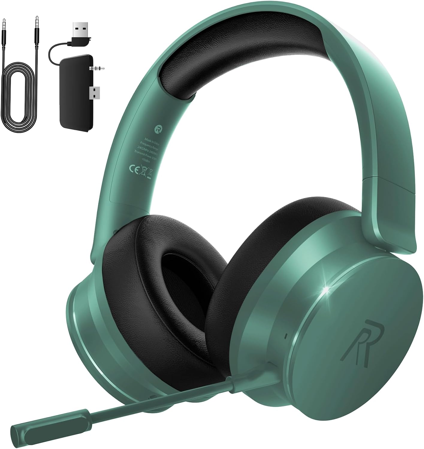 RYR Wireless Gaming Headset for Xbox Series X|S, Xbox One, PS5, PS4-Light Yellew
