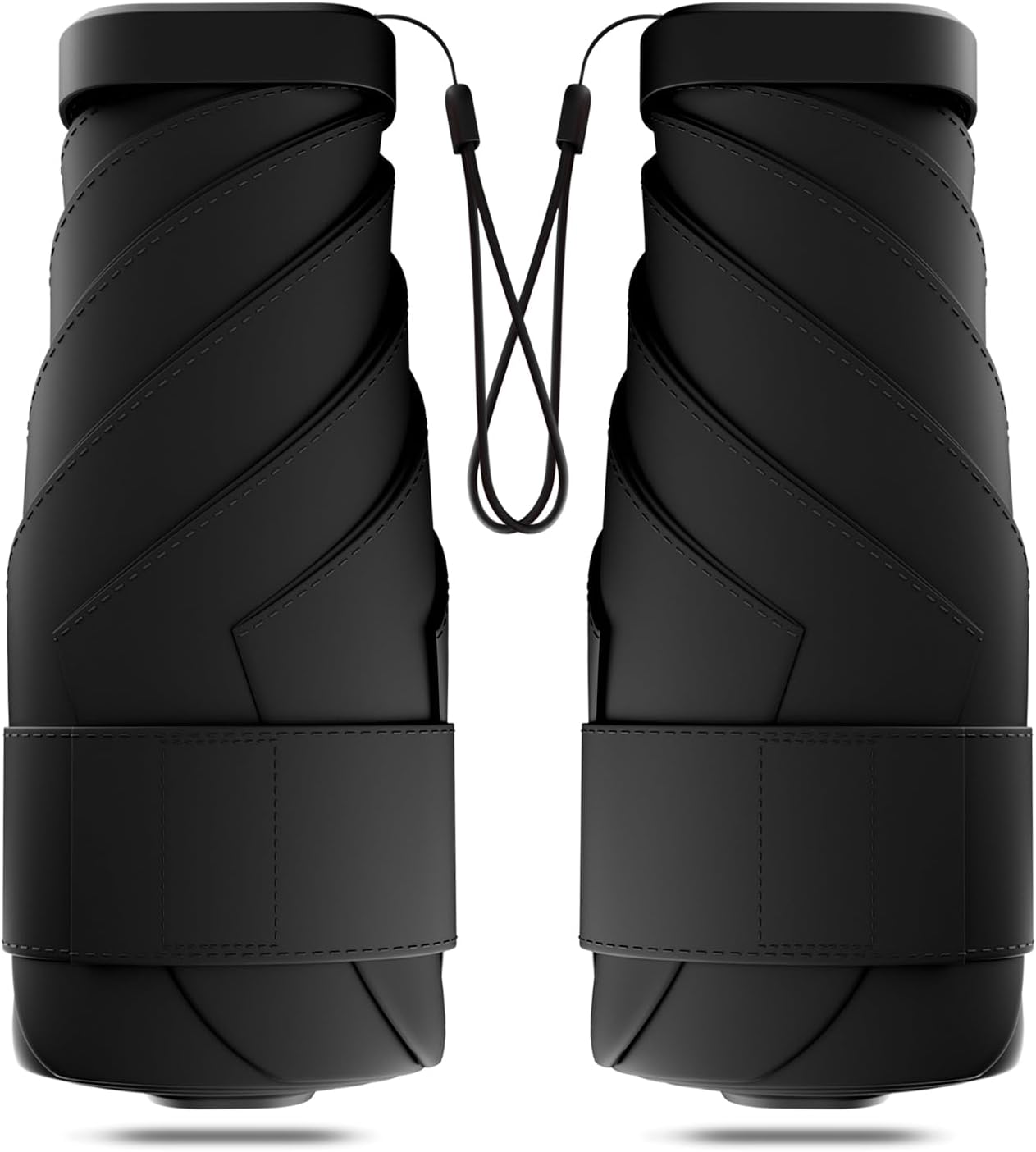 Windproof Mini Travel Folding Umbrella - UPF 50+ Sun & Rain Protection, Small Compact Lightweight Design Fits in Pocket or Bag, Eco-Friendly Fabric Wallet Umbrella for Commuter, Men Women Boys Girls