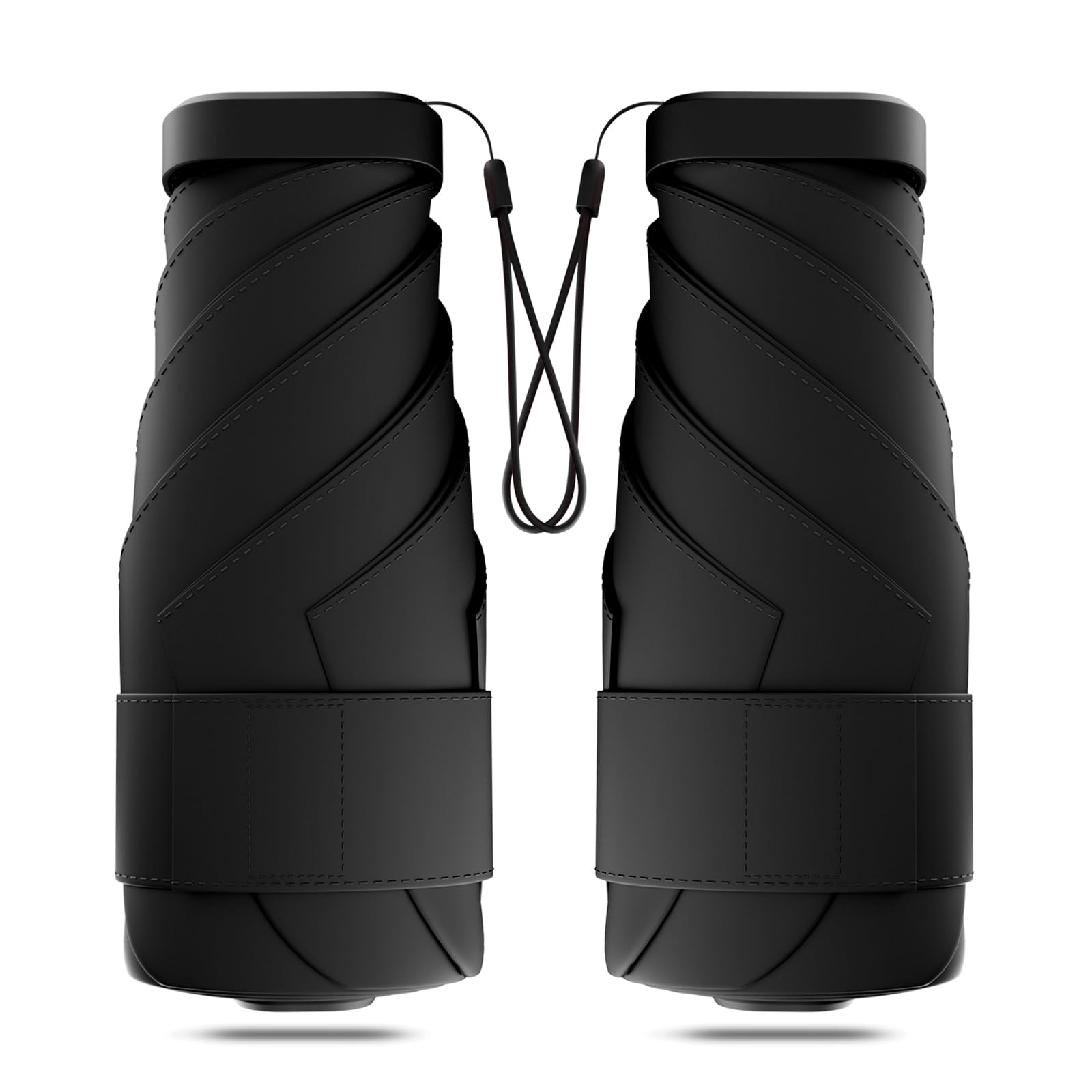 Windproof Mini Travel Folding Umbrella - UPF 50+ Sun & Rain Protection, Small Compact Lightweight Design Fits in Pocket or Bag, Eco-Friendly Fabric