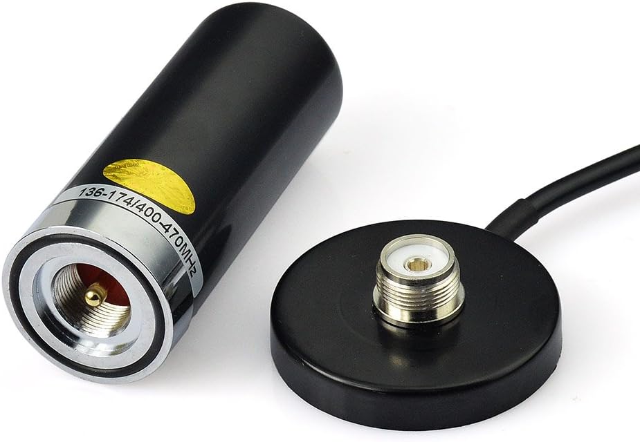 Eightwood Dual Band VHF UHF Ham Mobile Radio Antenna PL259 with Magnetic Base 5M Cable for Ham Radio Amateur Radio Mobile Transceiver 144/430mhz : Electronics