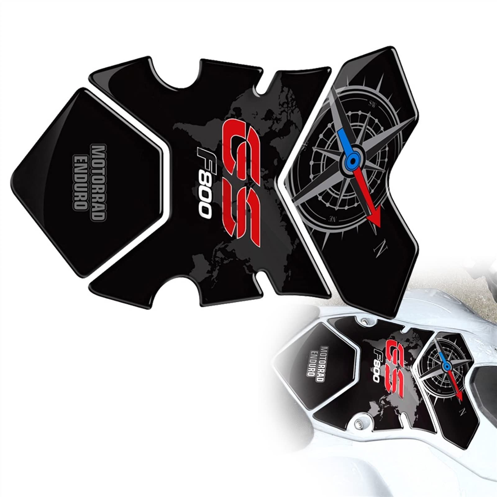Autocollant réservoir F800GS 2008-2012 protection de carénage moto trail anti UV