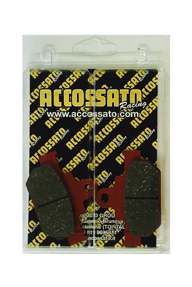 Accossato Bremsbelag Agpa163or Für Suzuki LS 400 Savage (1987) – Organische Mischung, 76,8 X 53,8 X 7,1 Mm