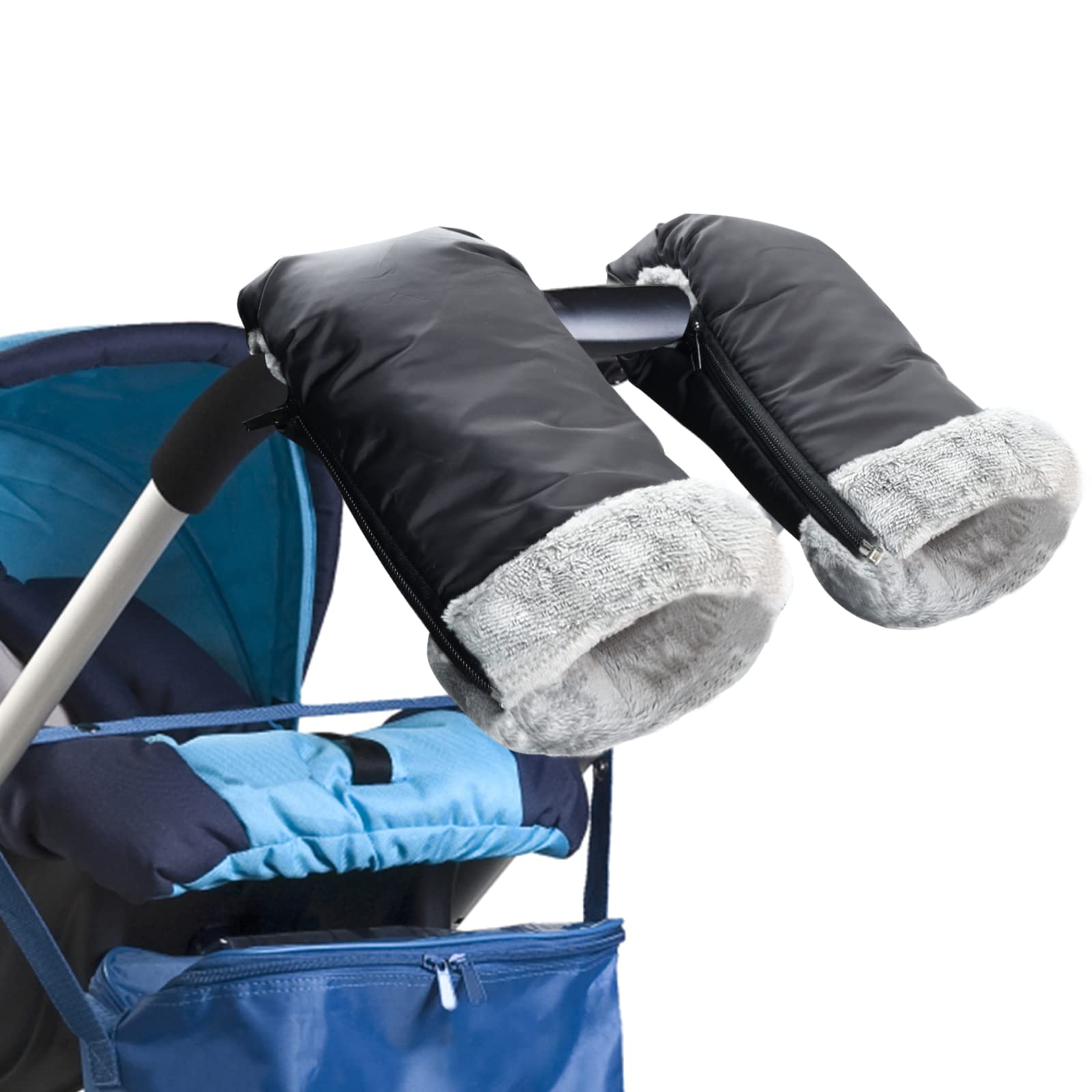 Guanti Scaldamani Per Passeggino LUCHILD | Impermeabili E Antivento | Con Bottoni A Pressione | Colore Nero - Foto 10