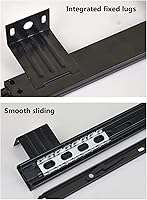 Vista 4 de V3VOGUE 2 piezas de rodamientos de bolas resistentes debajo del escritorio, bandeja para teclado de 12 pulgadas, con tornillos, montaje para colgar