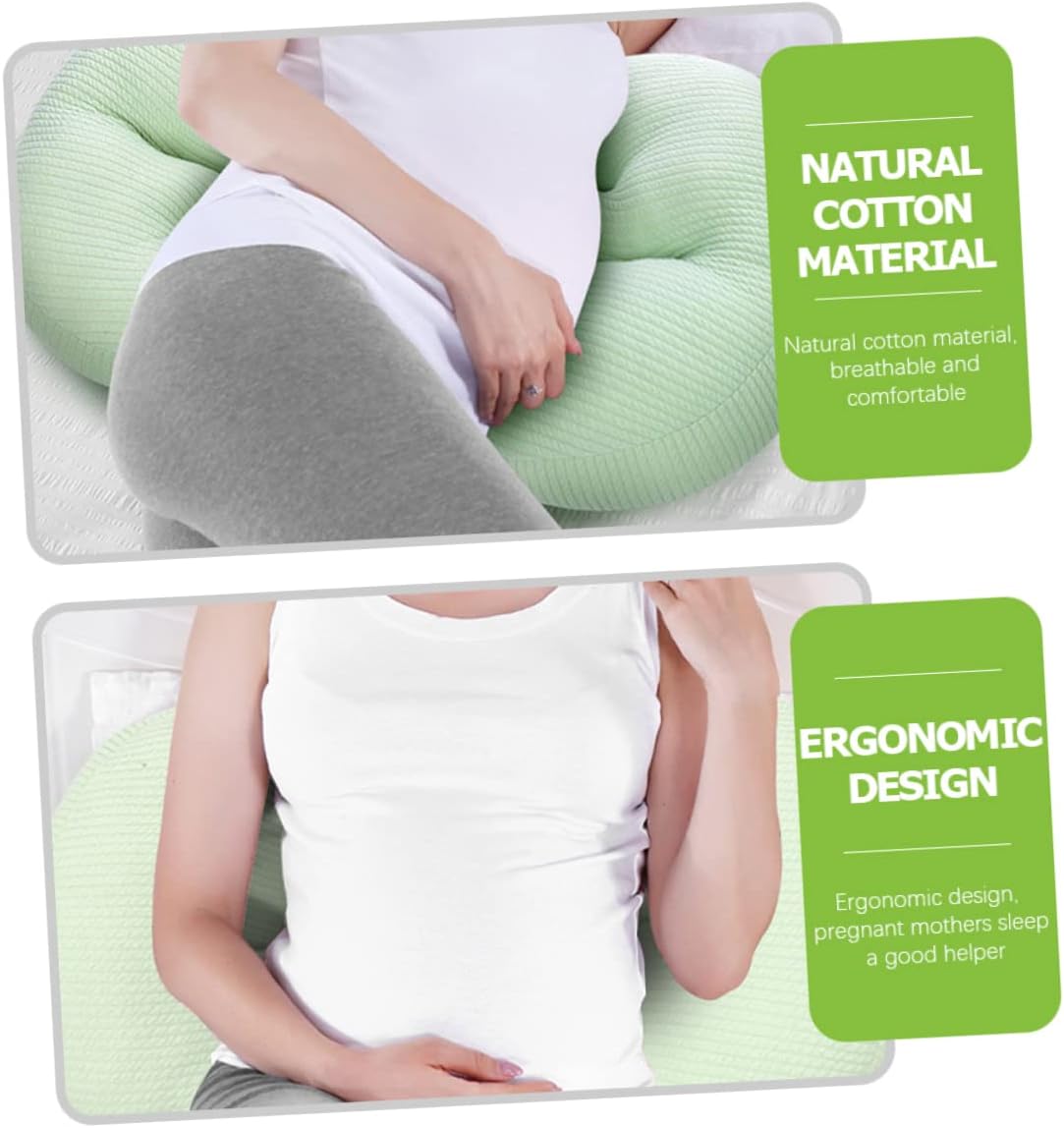Unomor Ergonomic U-Shaped Pregnancy Pillow for Maternity Support Lumbar Pillow Waist Belly Band Sleep