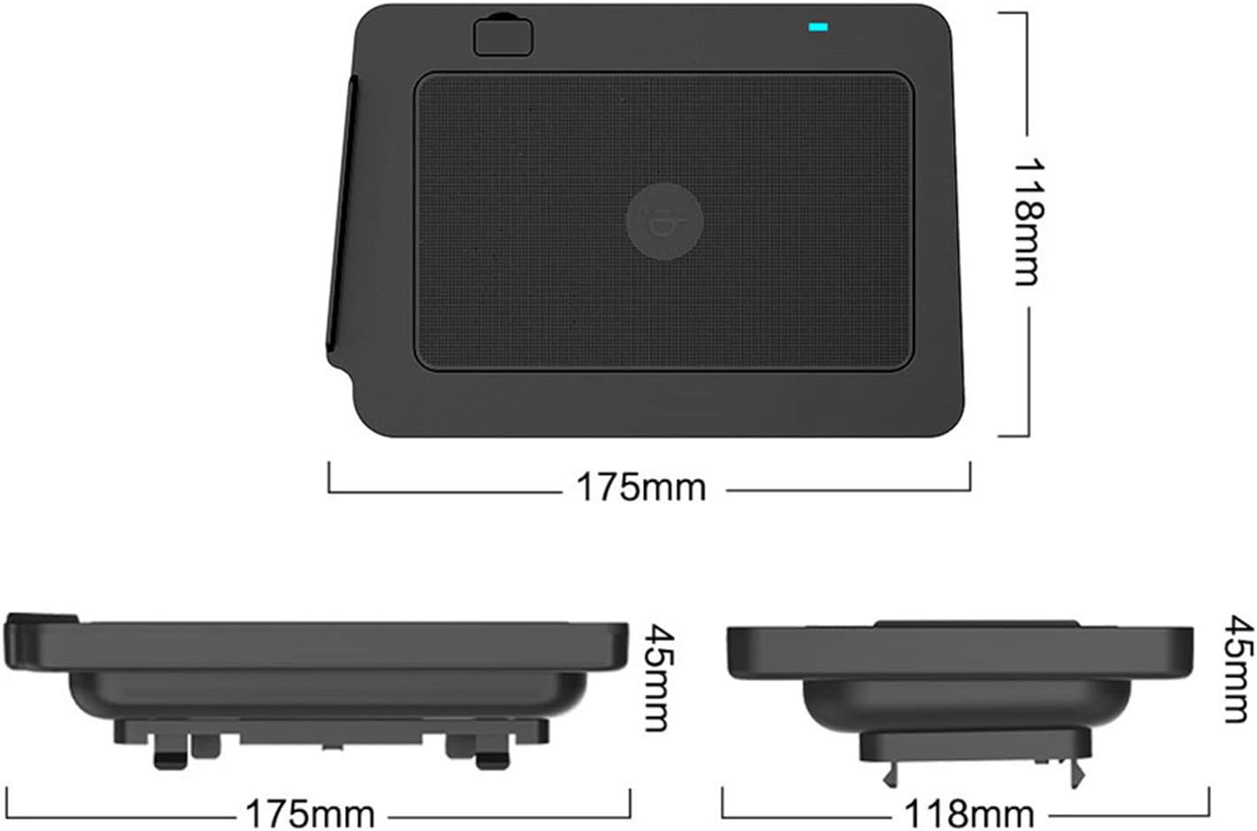 ZWNAV Wireless Car Charger Mount for Toyota RAV4 2016-2019, Container Storage Box with Wireless Charging, Qi Certified, 10W Fast Charging Compatible with iPhone Xs/XR/X, Samsung S9+ /S9 /S8/Note