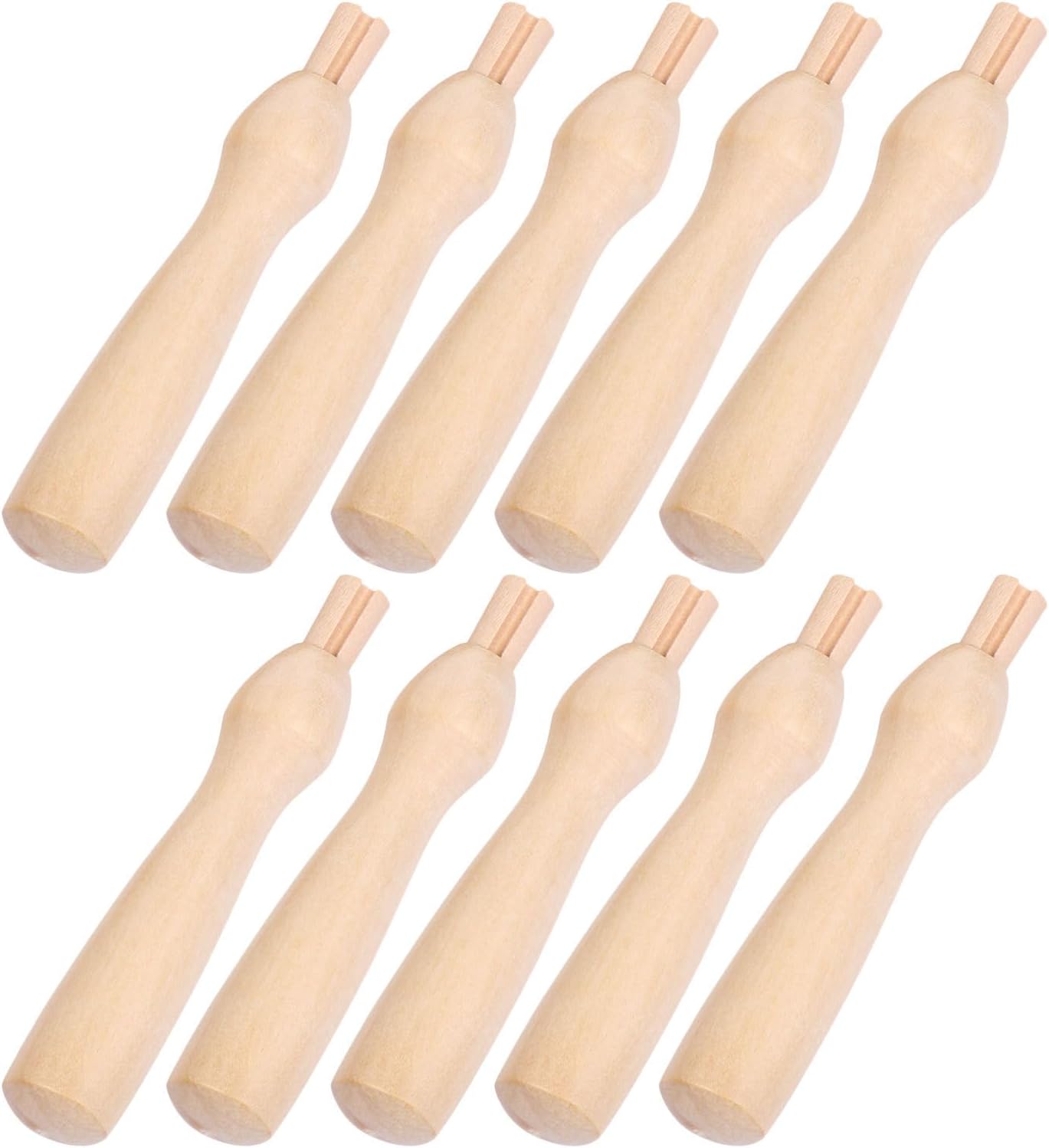 10pcs Wooden Felting Needle Handles for DIY Craft Tools
