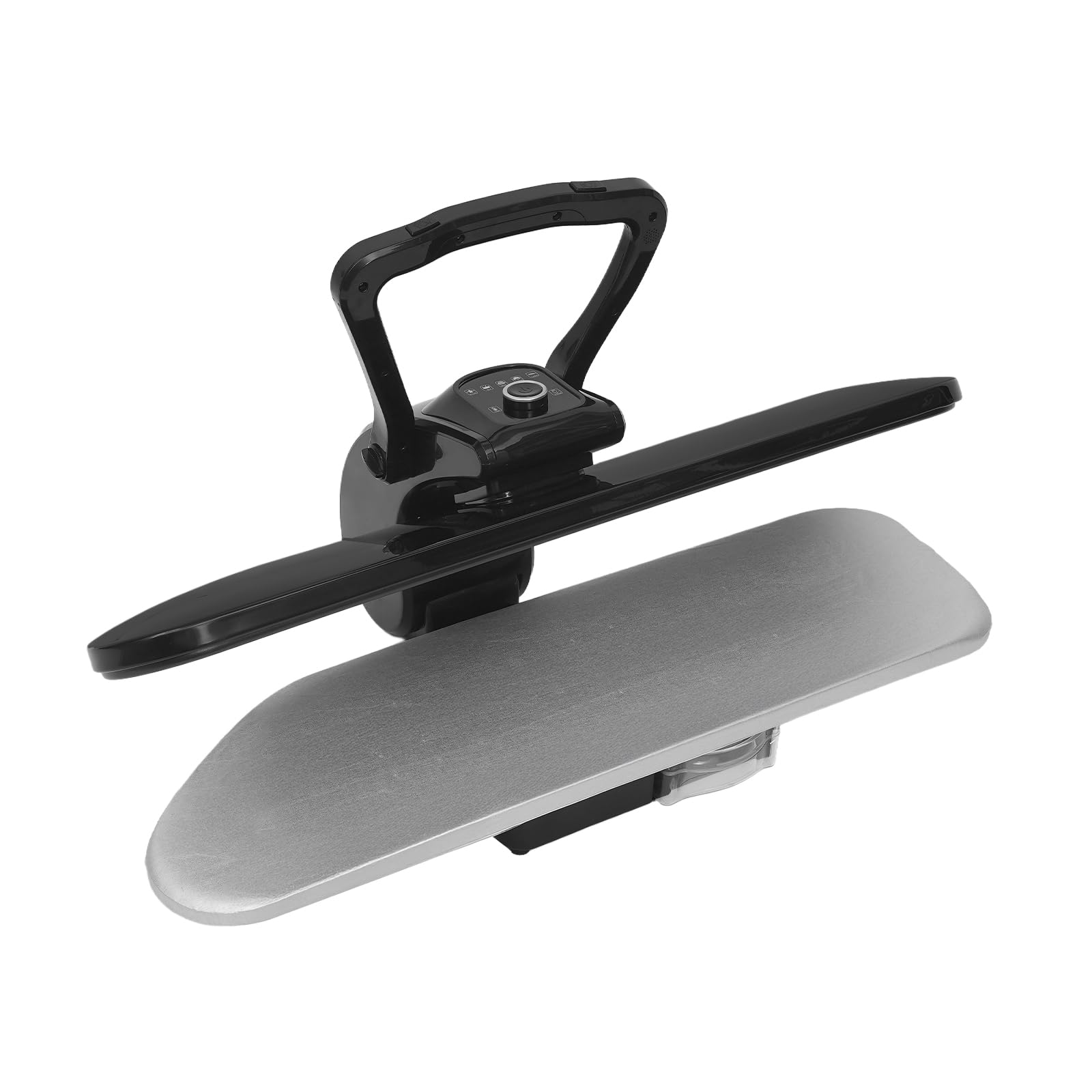 Dampfbügelpresse 2200W, 36 Zoll Bügelfläche, 120g/min Dampf, 5 Stoffprogramme(Nylon/Seide/Wolle/Baumwolle/Leinen), 1L Wassertank, mit Sprühflasche & Bügelkissen für Haushalt & Schneiderei, schwarz