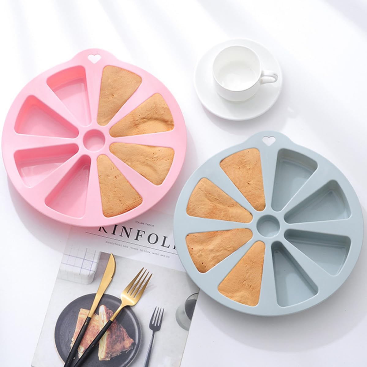 Silicone Dessert Mold for Home DIY Baking Reusable Blue