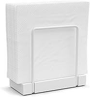 Vista 29 de Servilletero para mesa, dispensador de servilletas de pie de hierro de madera para mesa de comedor, granja, cóctel, picnic, soportes de madera