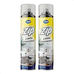 Kit 2 Espuma Limpa Estofados Zip 300ml / 251g - Limpeza a Seco Rápida e Eficiente!