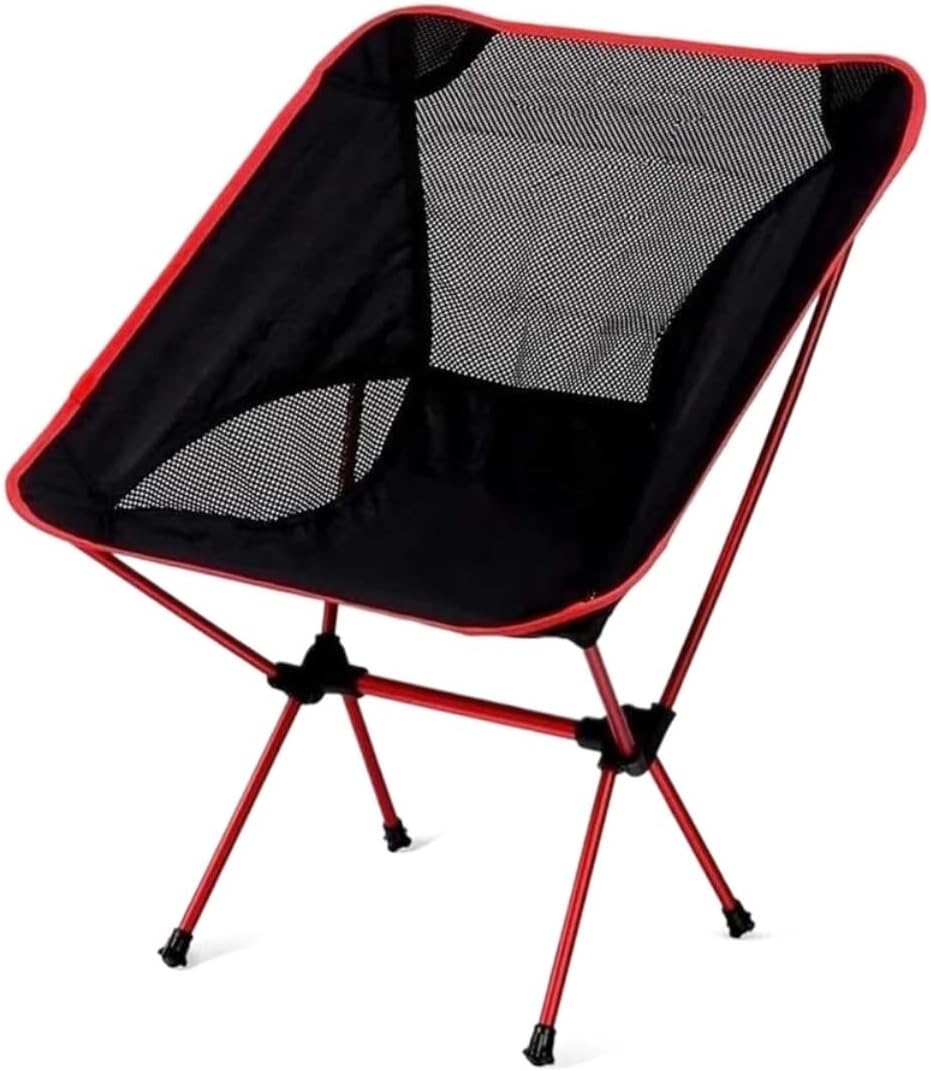Portable Folding Chair Outdoor Camping Chair Folding Chair Fishing Stool Portable Chairs Garden Leisure Chair for Hiking Park Beach Bbqs Adjustable Folding Chair(A)