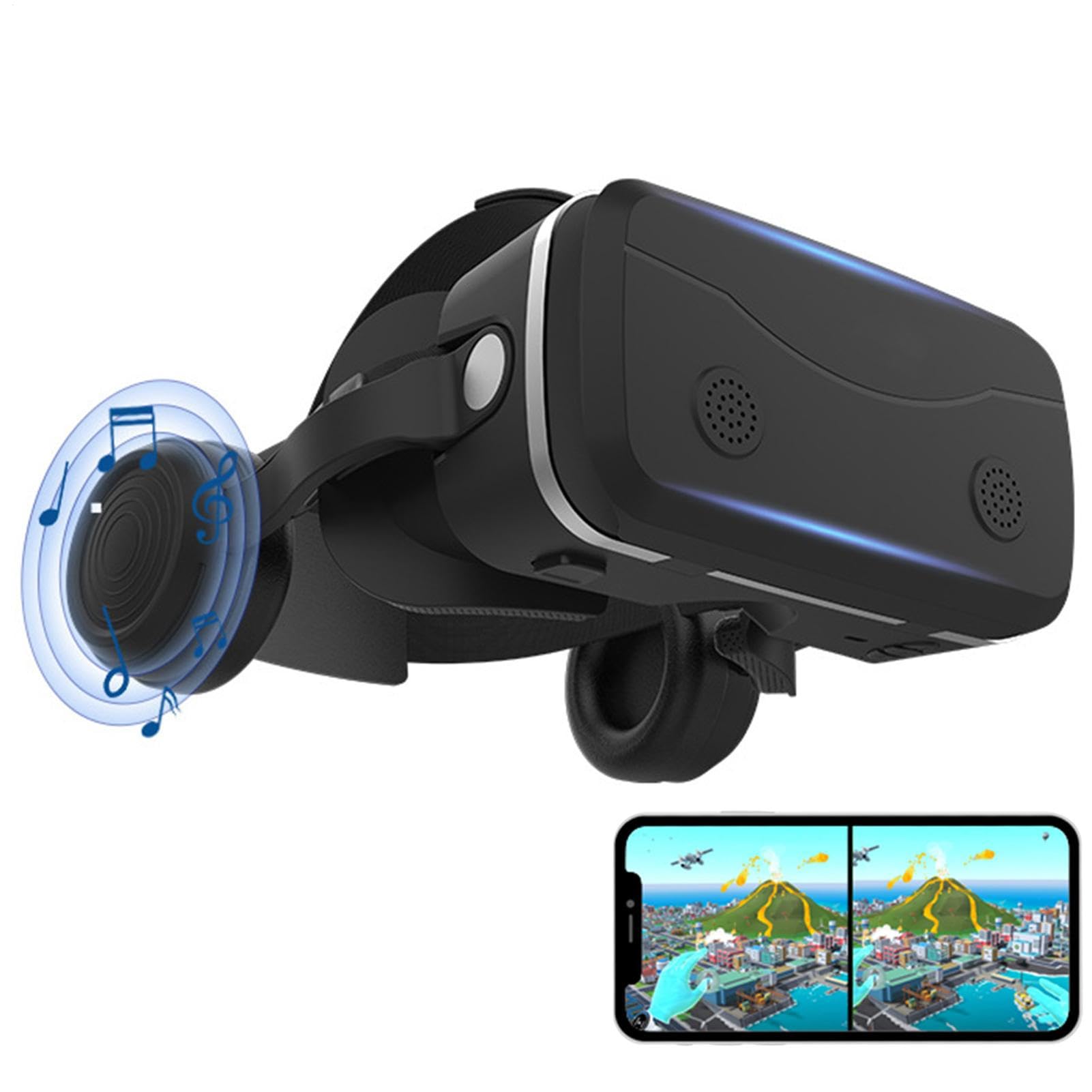 Cuffie per realtà virtuale 3D, occhiali per cuffie | Cuffie per realtà | virtuale per realtà virtuale - compatibili con smartphone e altri dispositivi mobili