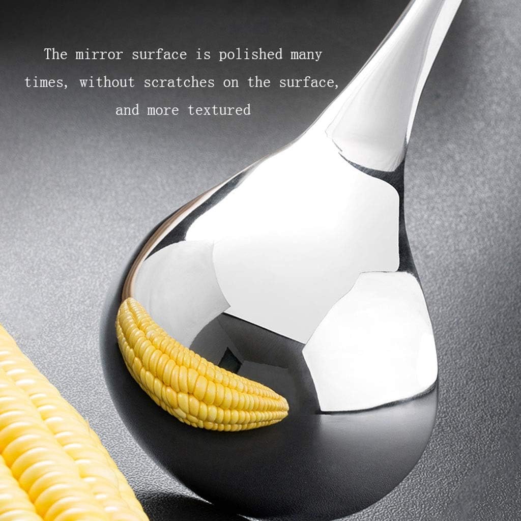 Soup Ladle - Stainless Steel Deep Soup Spoon Personal Table Serving Spoon Gravy Ladle/1 Pack/a