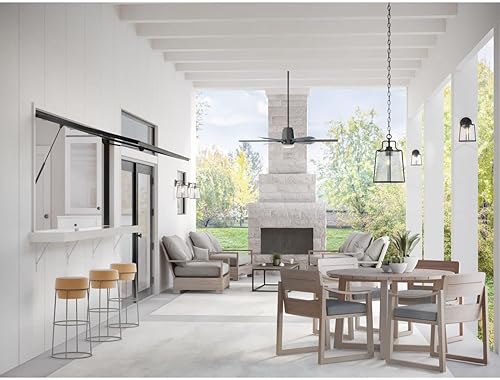 Miniatura 2 de Progress Lighting Benton Harbor Collection - Farol de pared mediana para exteriores, cristal transparente, urbano, industrial, para exteriores,