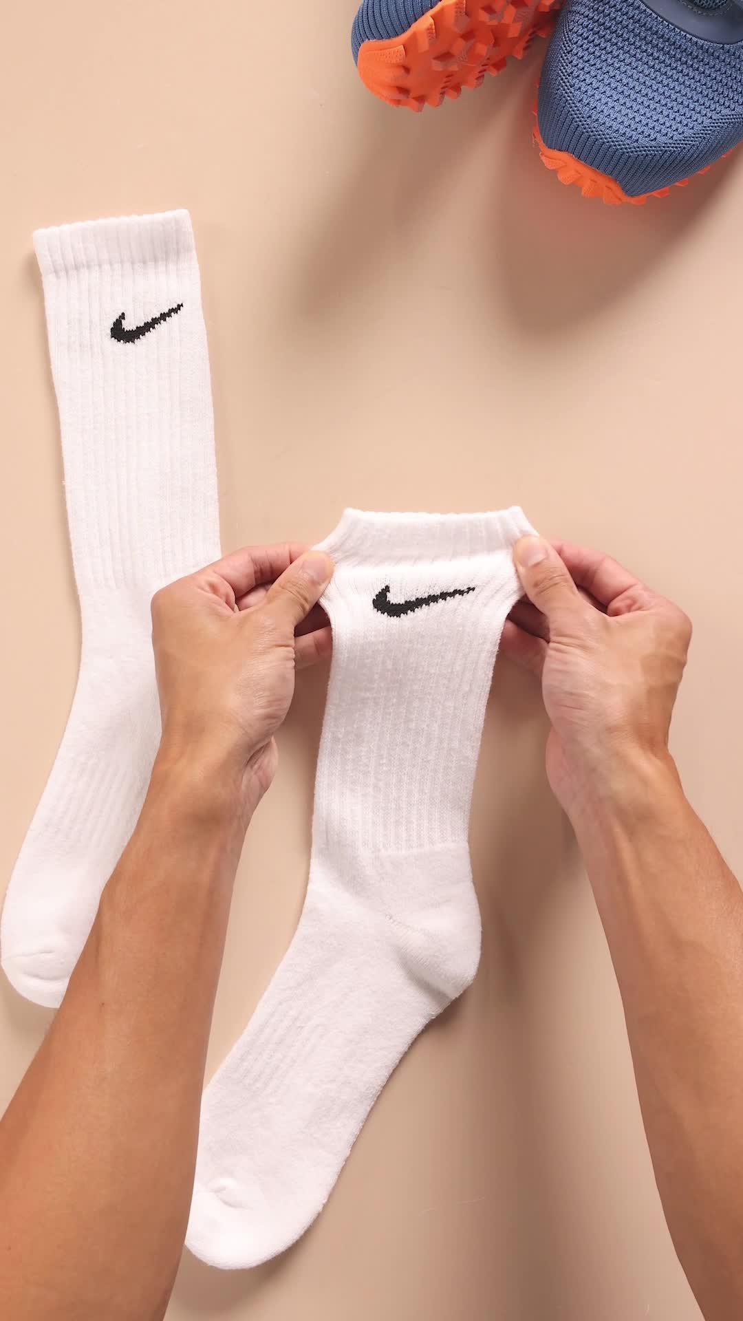 nike value cotton crew socks