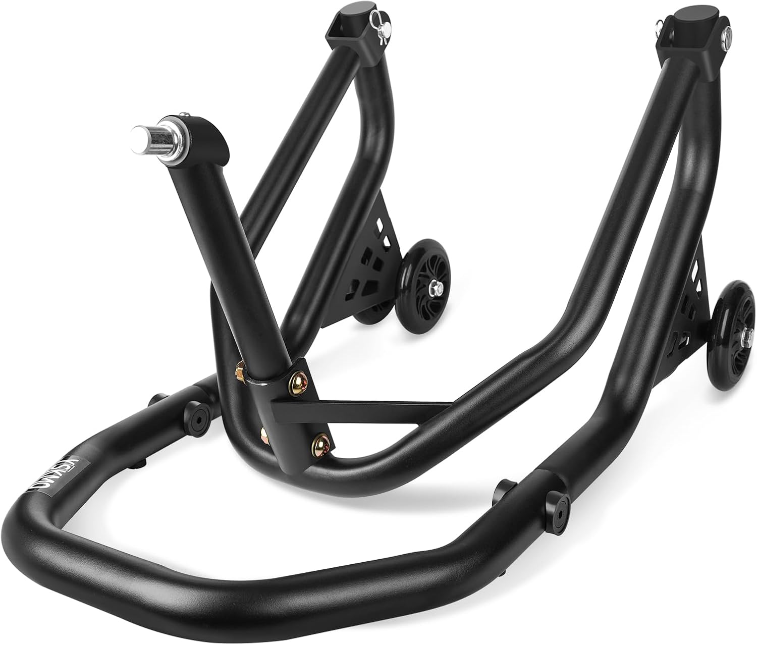 Motorcycle Front Wheel Triple Tree Lift Stand,500Lbs Capacity | Series of pins: 1.06", 0.95", 0.79", 0.7", 0.59", Φ1.5" tube, For Yamaha, Suzuki, Ducati, BMW