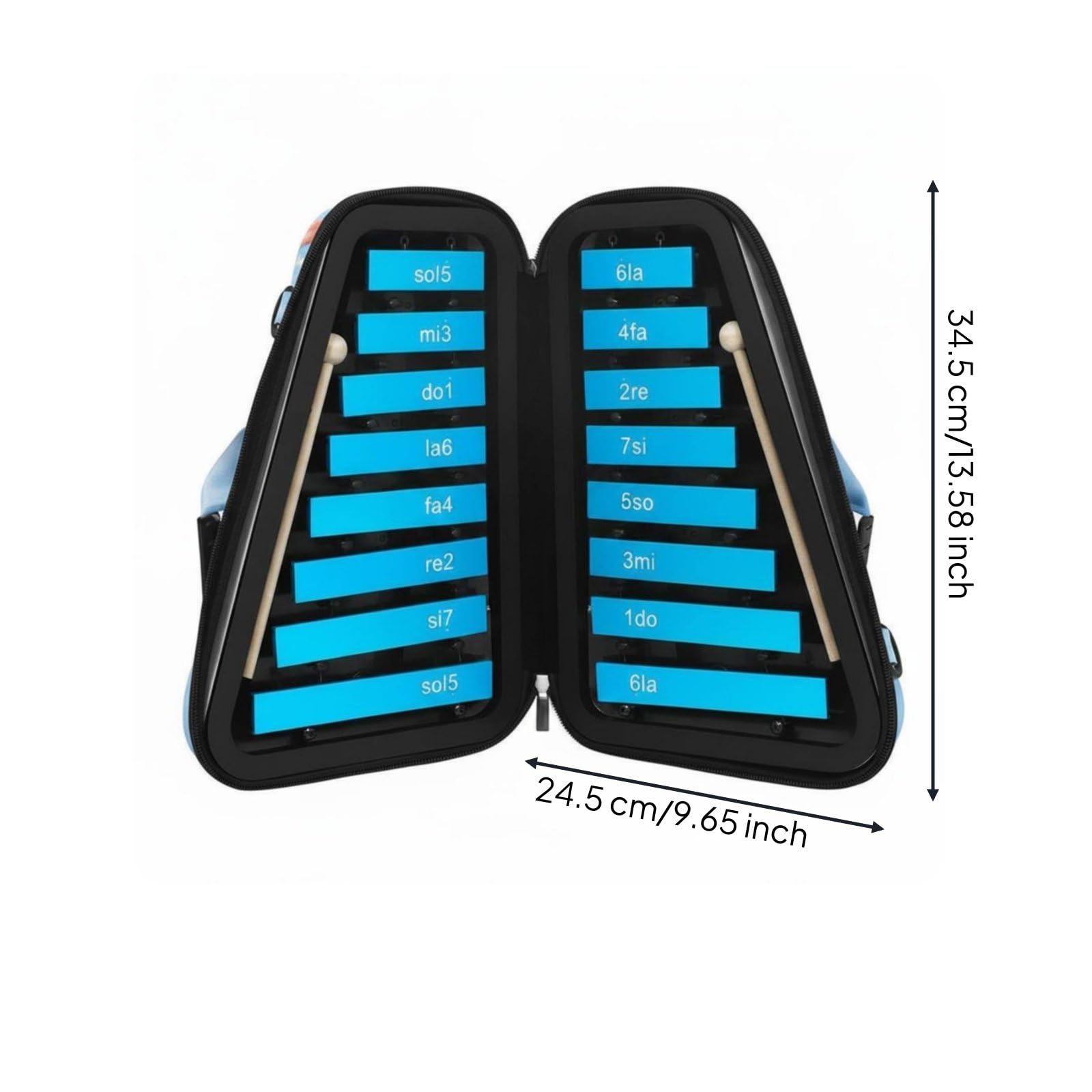 Carillon 16 Note Portatile Metallofono Infantile Scuola Xilofono da Bambini per Asilo, Casa