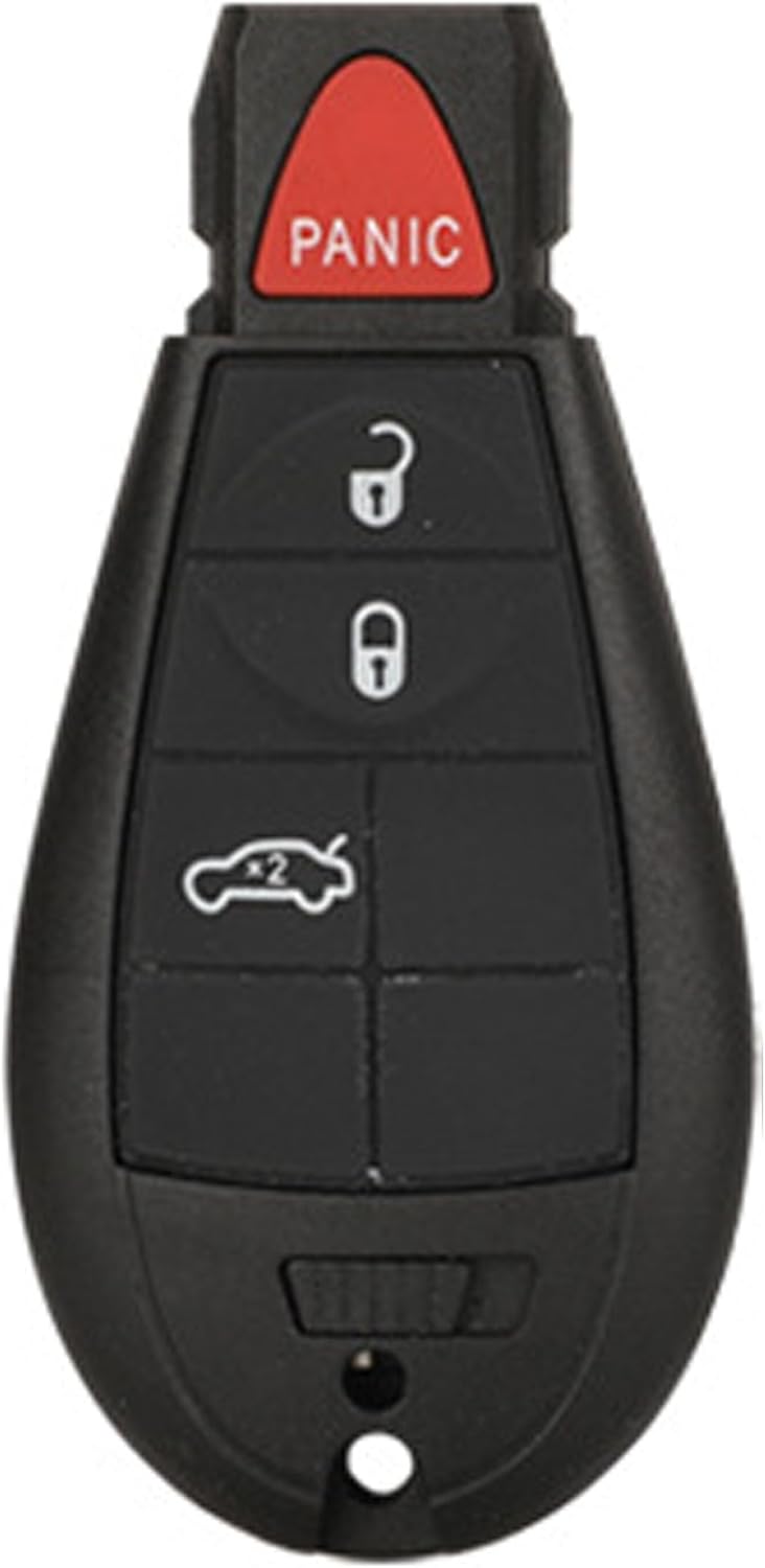 Replacement for Keyless Entry Remote Key Fob Shell Case Fit for 2013-2018 Dodge Ram 1500 2500 3500 (4-Button b)