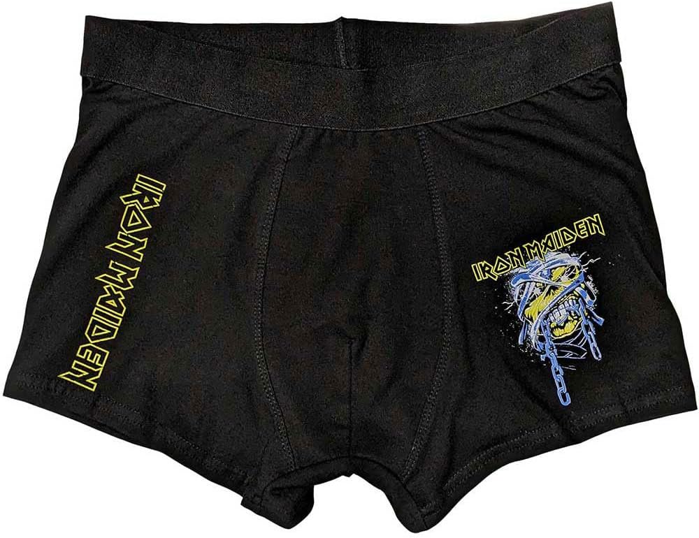 Men's Iron Maiden Powerslave Head Boxers Black