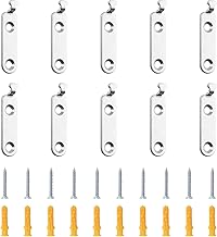 INCREWAY 10 ganchos en forma de T de acero inoxidable para marco de fotos, resistentes, para espejo de fotos, pósteres y pinturas