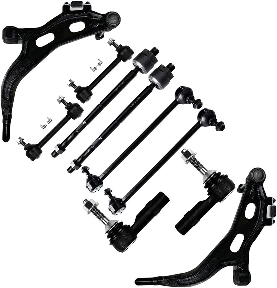 OCPTY - New 10-Piece Lower Control Arm Inner Tie Rod End Outer Tie Rod End Sway Bar End Link fit 2005-2007 For Ford Five Hundred 2005-2007 For Ford Freestyle 2005-2007 For Mercury Montego
