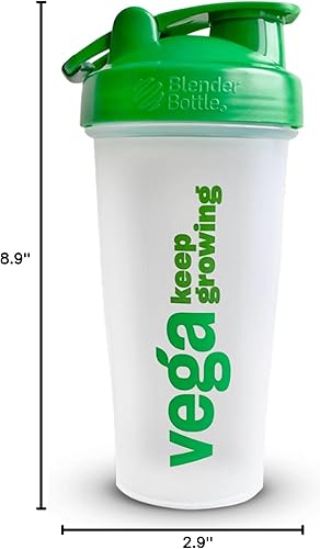 Miniatura 3 de Vega Vaso agitador de proteínas en polvo, 28 onzas, perfecto para batidos de proteínas preentrenamiento o después del entrenamiento, bola mezcladora