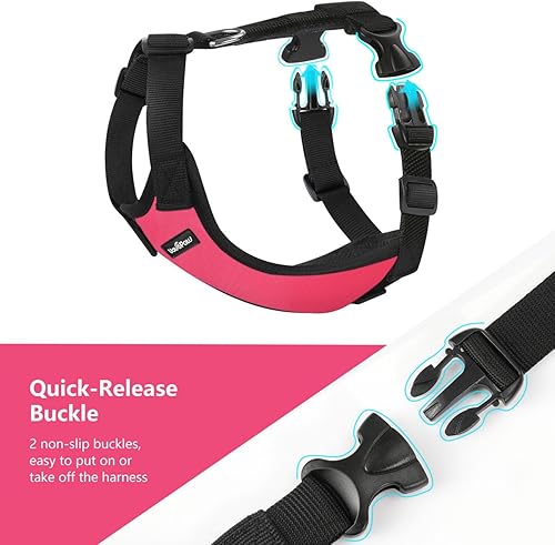 Miniatura 58 de VavoPaw Dog Seat Belt, Safety Vest Dog Car Harness with Adjustable Buckle Dog Seat Belt for Vehicle Nylon Pet Safety Seat Belts Heavy Duty(M, Blue)