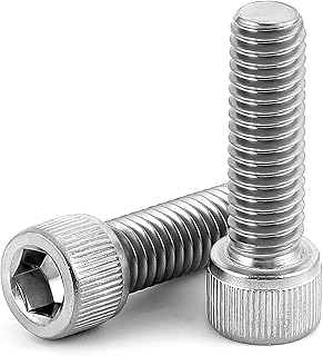 Ctaforten M6X30Socket Head Cap Screw Bolt, 304 Stainless Steel, Allen Socket Hex Drive, Full Thread, Bright Finish,30 PCS