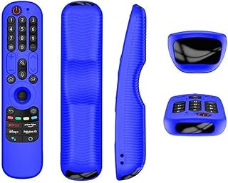 LG Silicone Remote Cover for LG OLED TV Magic Remote (2021) - Anti Lost, Shockproof, Lanyard - Blue